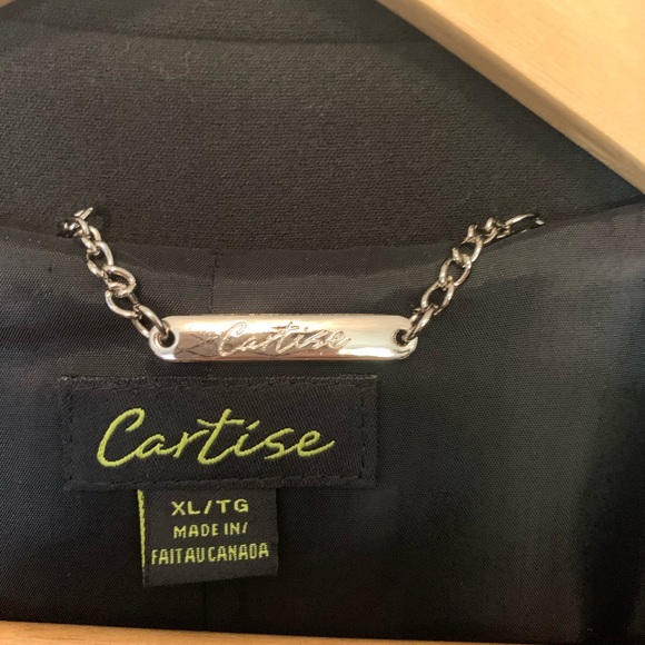 CARTISE - BLACK DRESS JACKET - LONG - XL - Picture 5 of 8